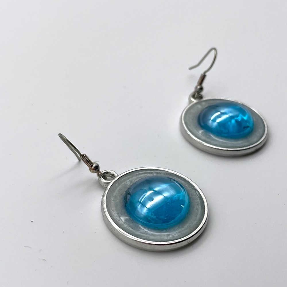 ⭐️ Transparent Blue Stone Earrings